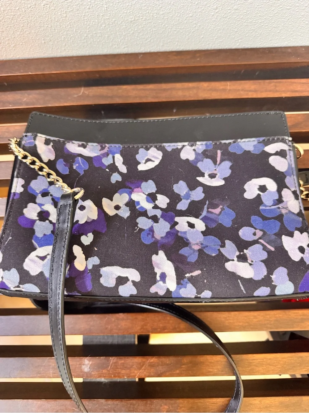 Kate Spade Floral & Leather Purse